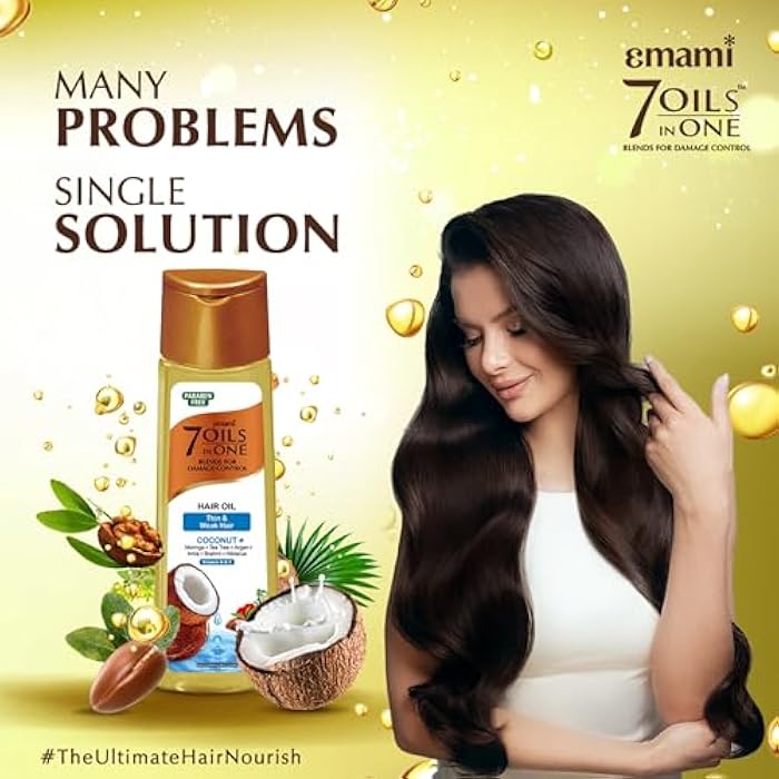 Emami 7 Oils in One Hair Oil Coconut 100ml - Image 4